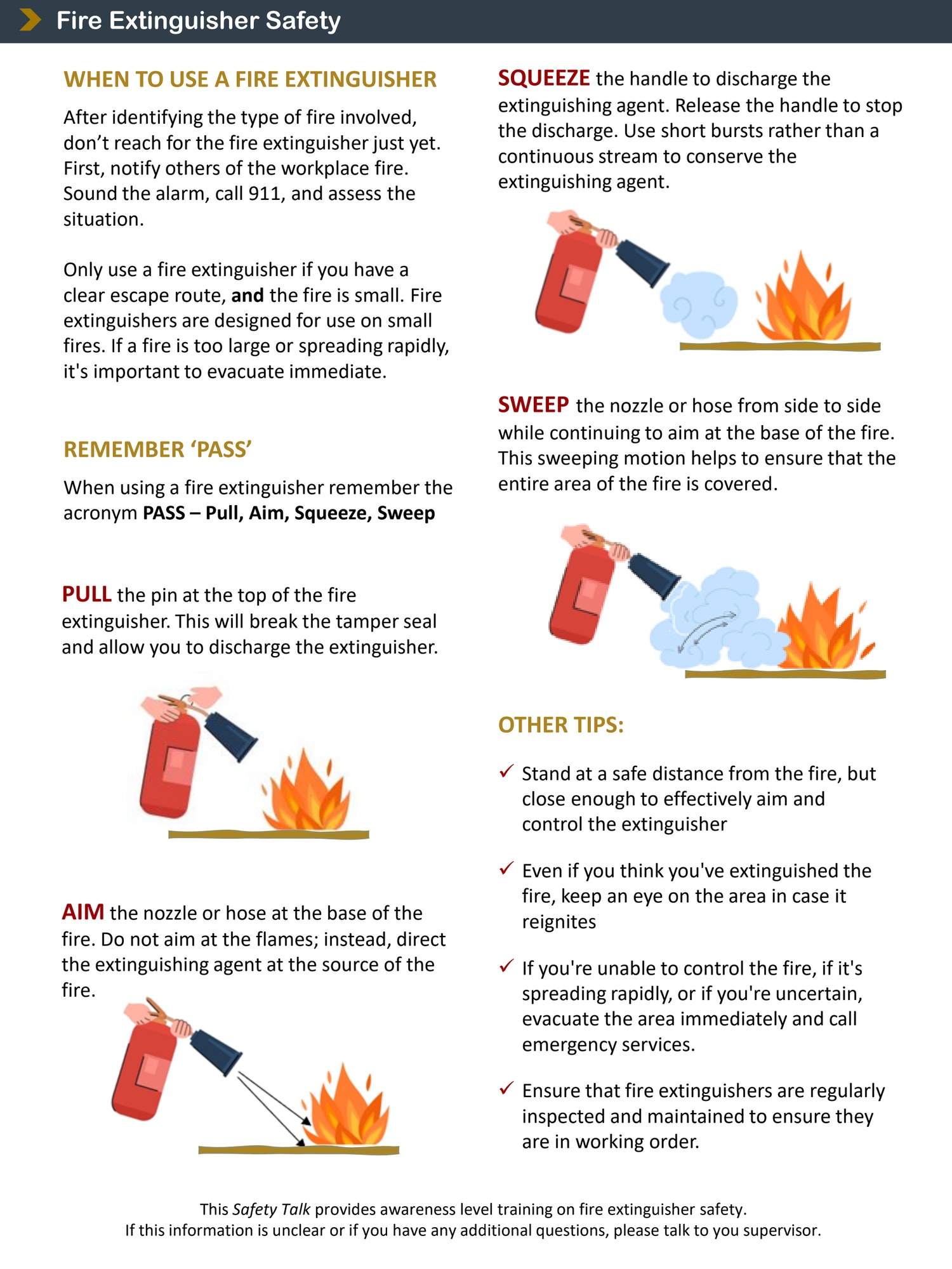 Safety Talk Fire Extinguisher 2
