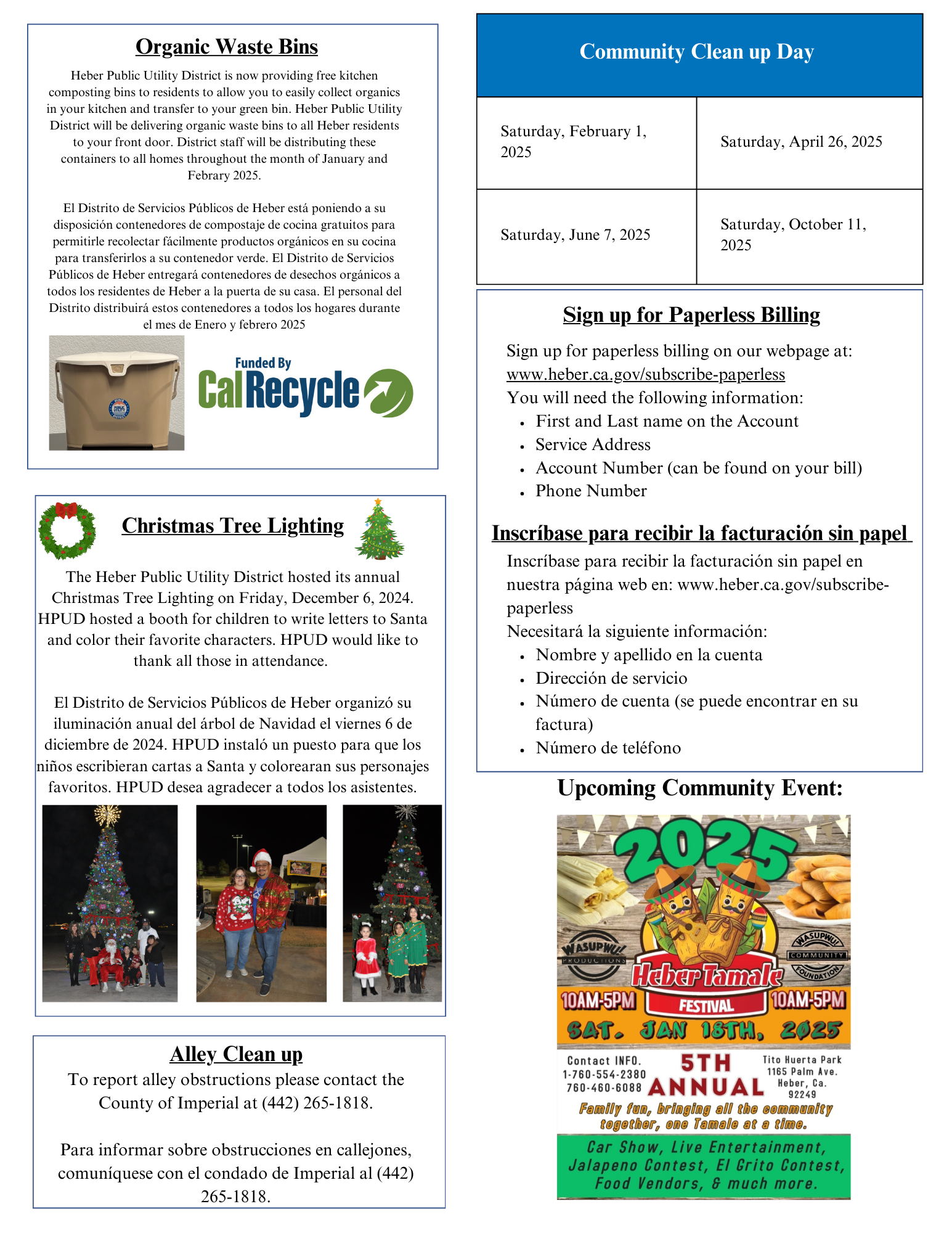 HPUD Newsletter