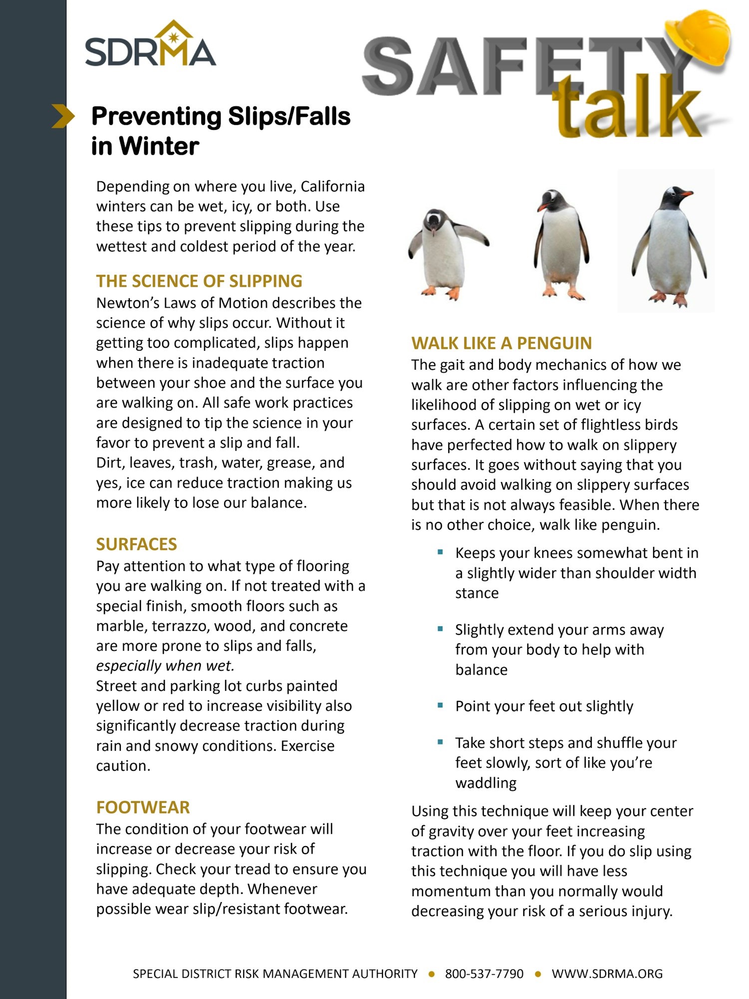 Preventing Slips & Falls in Winter